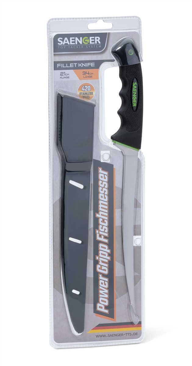 Sänger Power Gripp Fischmesser 34cm; Klingenlänge 21 cm