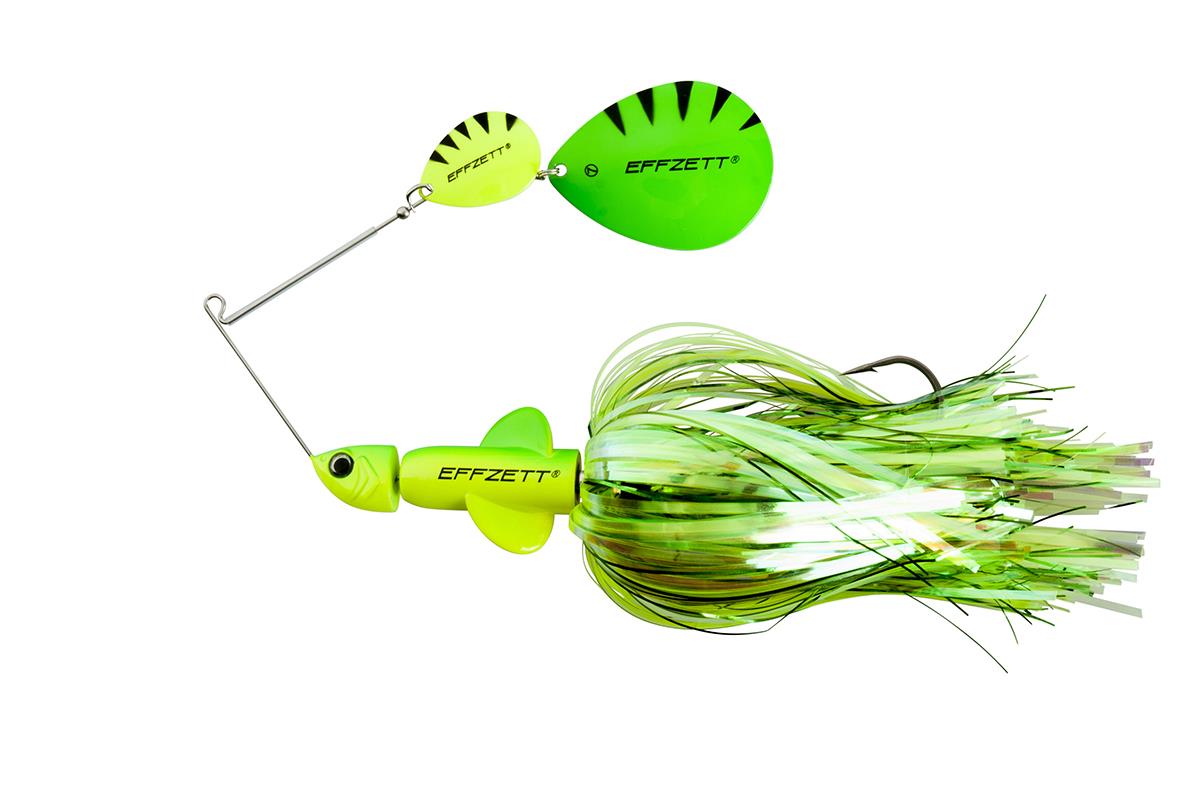 DAM EFFZETT® PIKE RATTLIN’ SPINNERBAIT; 17 cm; 43 gr; Fluo Yellow / Green