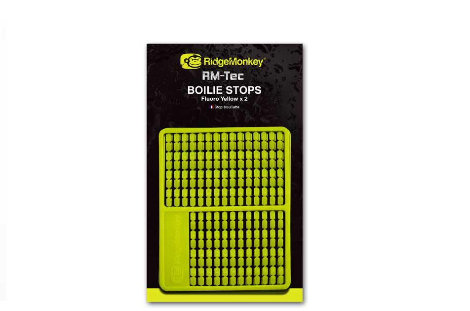 RidgeMonkey RM-Tec Boilie Stops; Fluoro Yellow