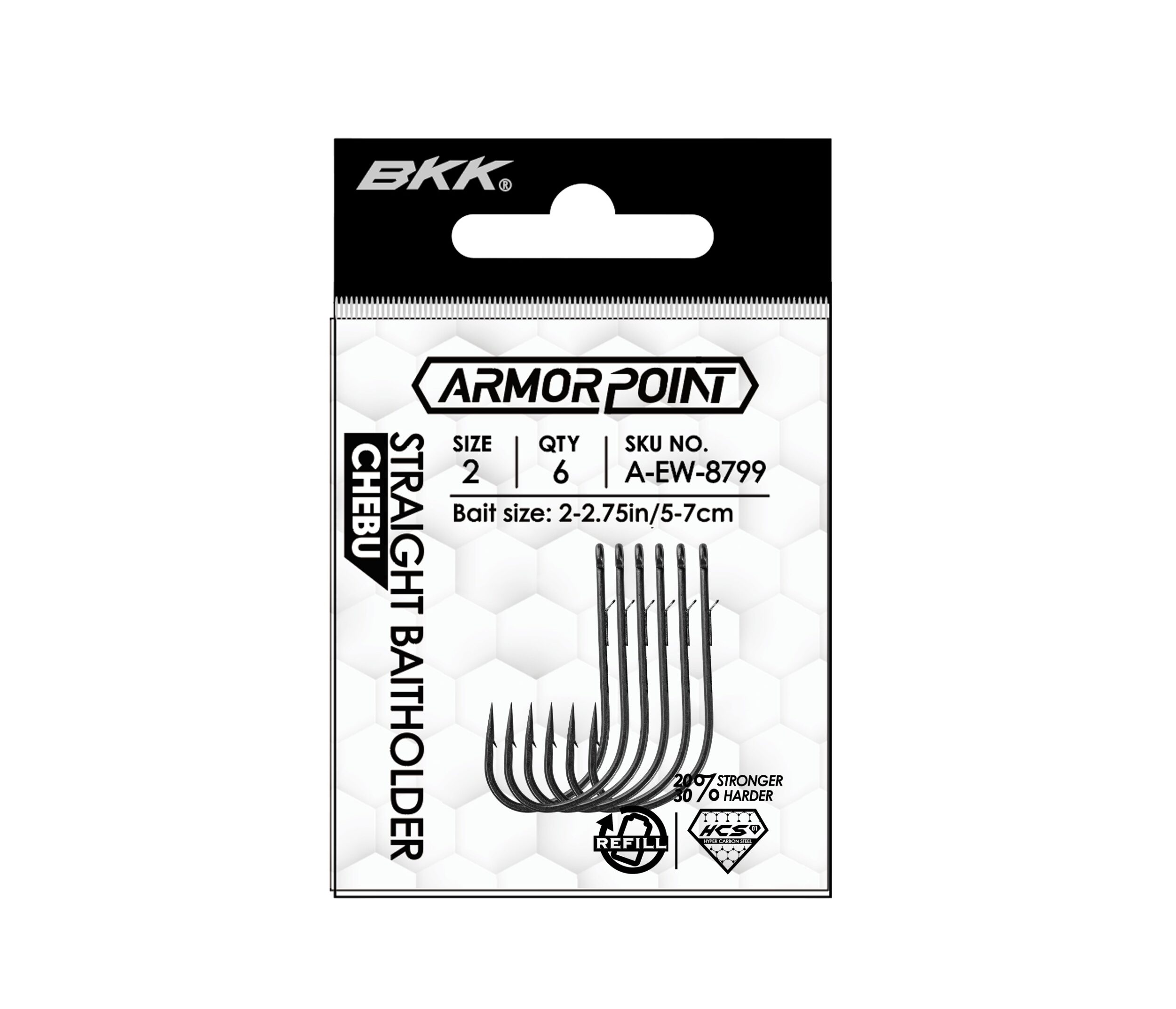 BKK Straight Baitholder Chebu # 5/0 / Qty. 5