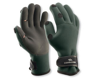 Cormoran Neopren Handschuhe; M; Daumen und Zeigefinger klappbar