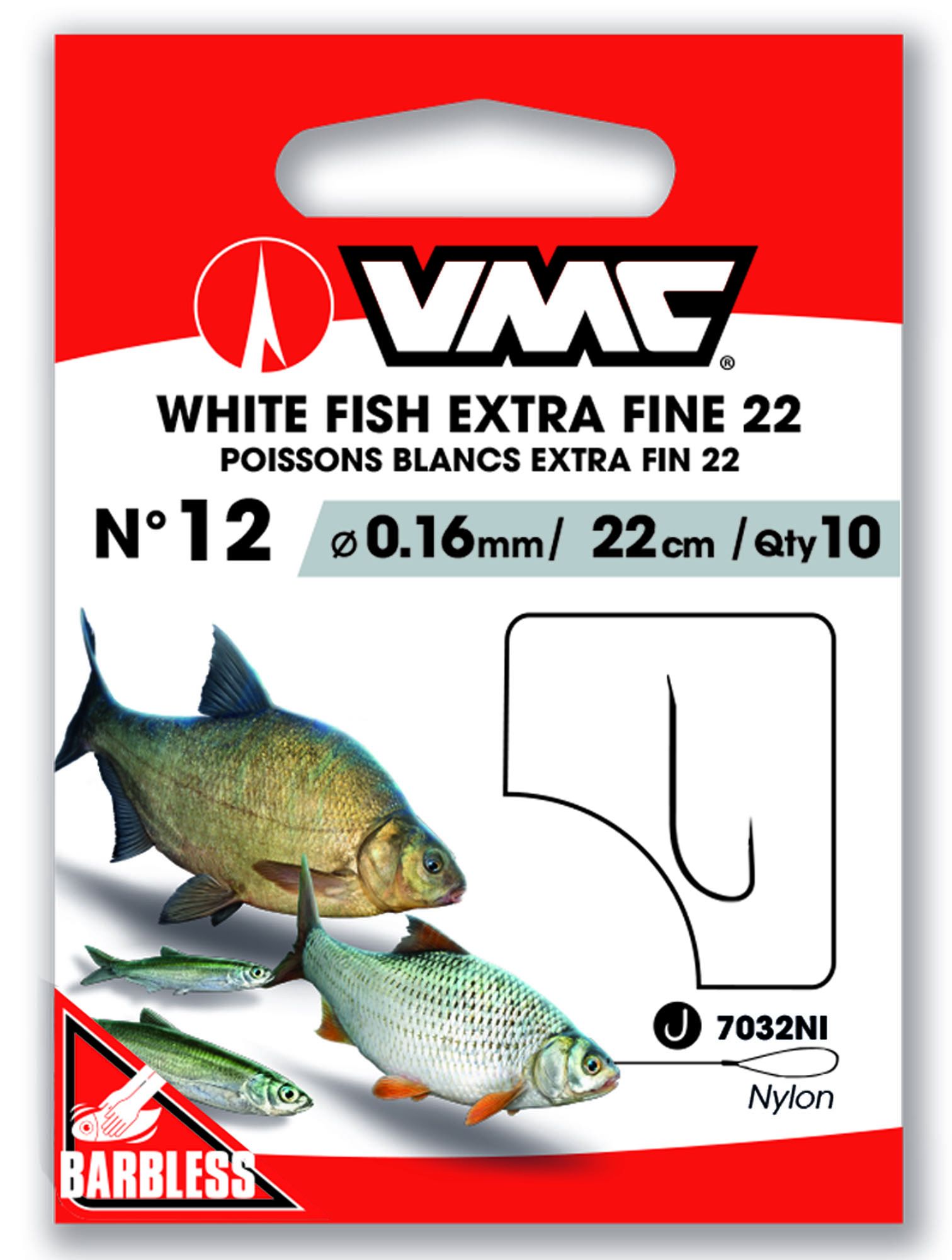 VMC White Fish X-Fine Wire 22 cm Barbless # 14 / 0,14 mm