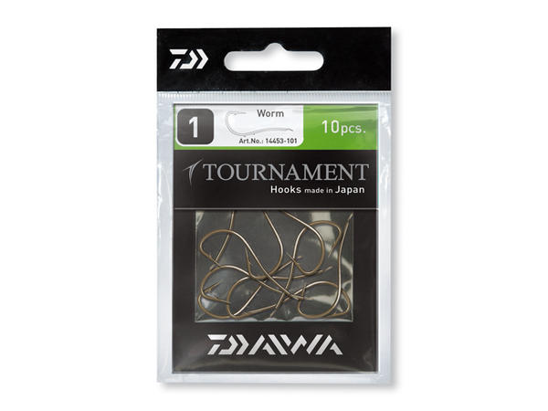 Daiwa Tournament Hooks Worm; Gr. 10