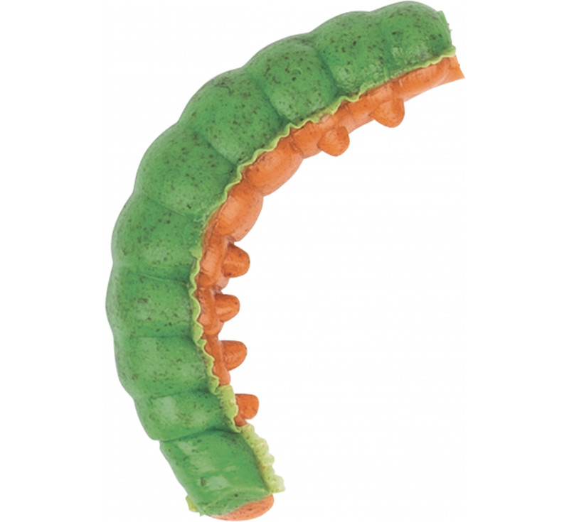 Berkley PowerBait Honey Worm; Green Orange