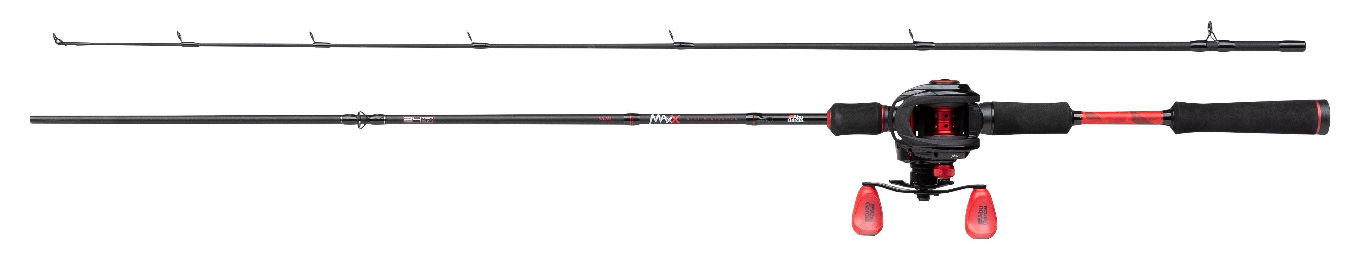 Abu Garcia MAX X 662M/MAX4X-L; L: 1,98 m; Wg: 10-40G & Schnur 0,15 mm