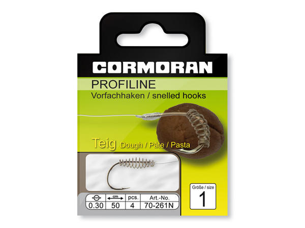 Cormoran Profiline Teighaken nickel; Gr. 1; 0,30 mm