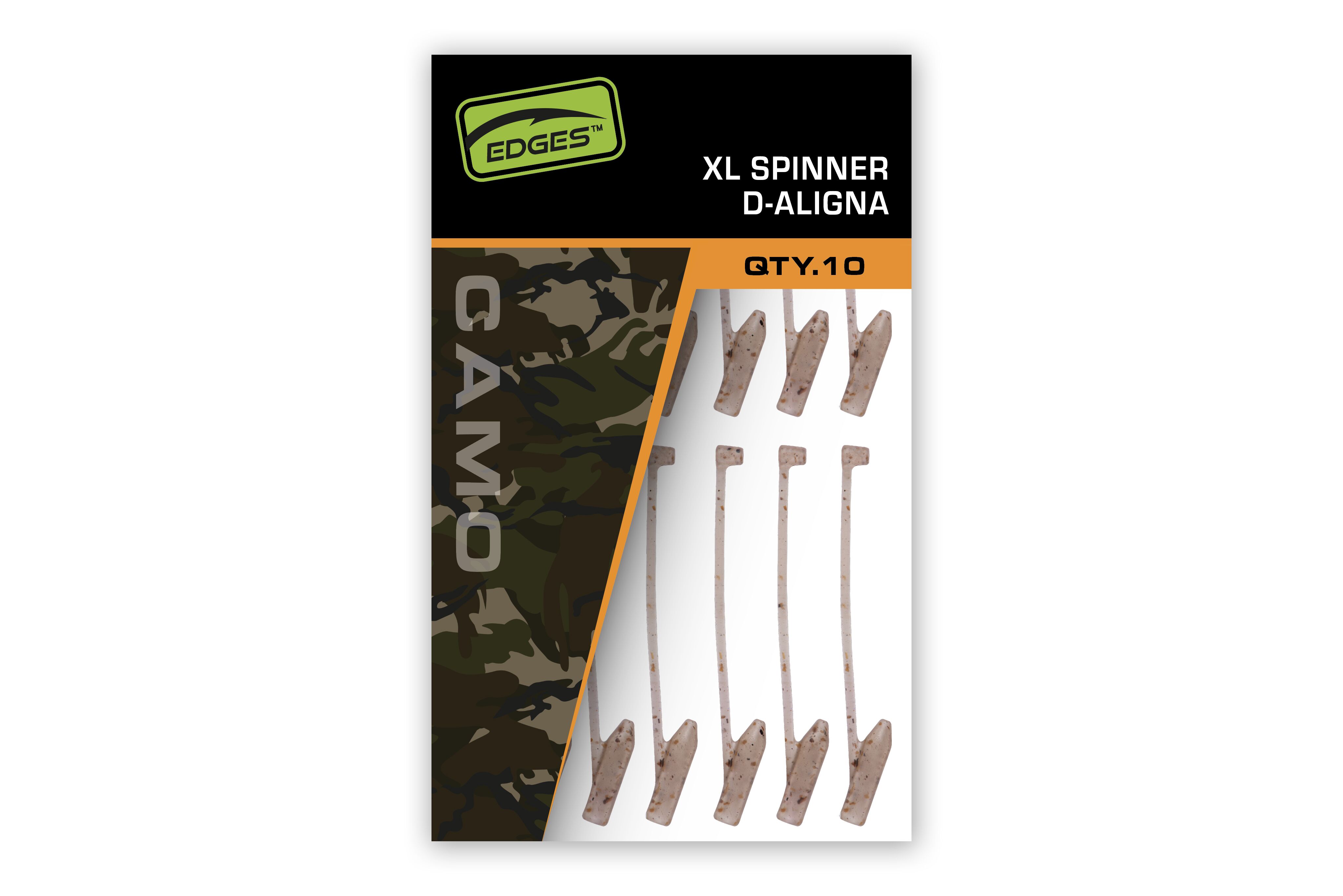 Fox Edges Camo XL Spinner D-Aligna Qty.10