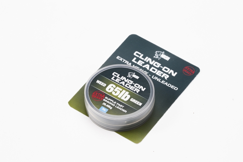 Nash Cling-on Leader Weed Green; 65lb; 7m