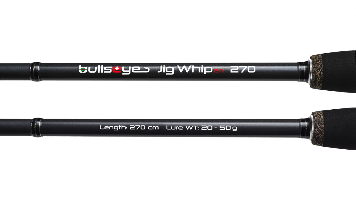 Bullseye Jig Whip 2.0; L: 2,70 m; Wg: 20 - 50 gr. Bullseye Jig Whip 2.0; L: 2,70 m; Wg: 20 - 50 gr.
