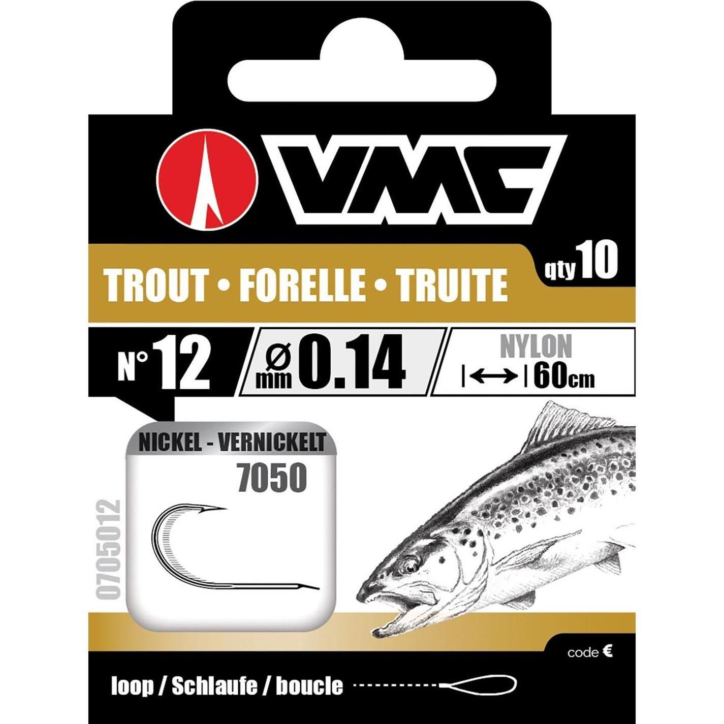 VMC Forelle Nickel 60 cm # 8 / 0,18 mm