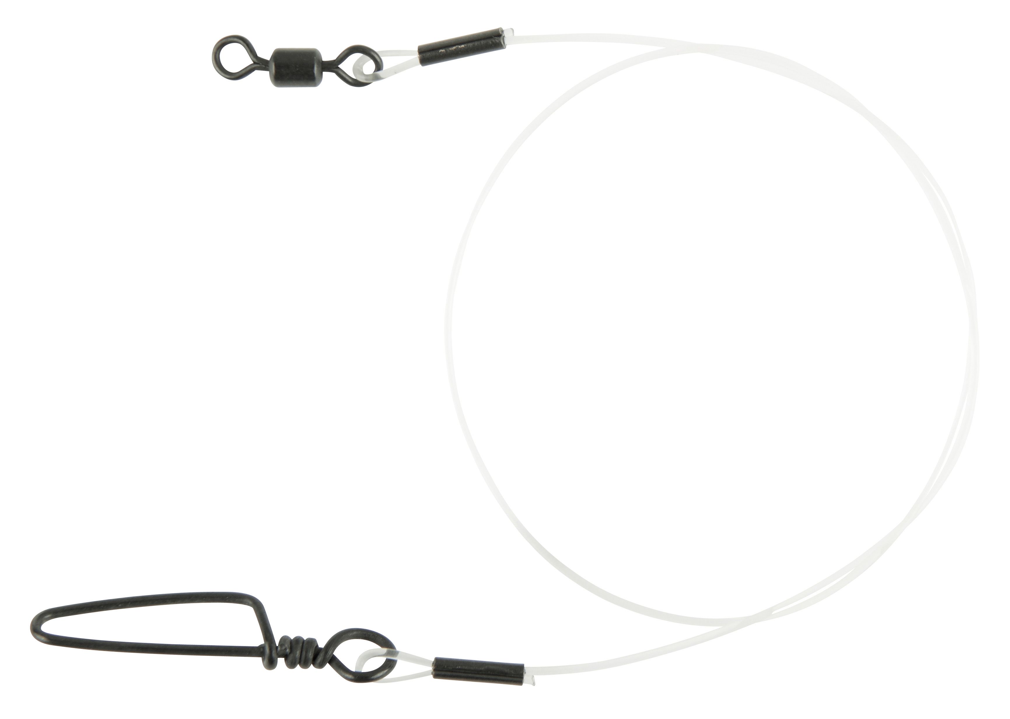 Spro Matte Black Leader Fluorocarbon; 25 cm; 20 Kg.; Qty. 2