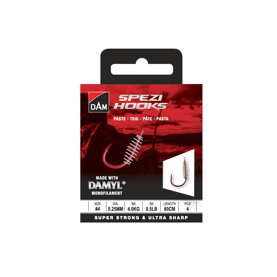 DAM SPEZI PASTE SPEZI PASTE 6 0.22MM 3.2KG 7LBS 80CM 4PCS
