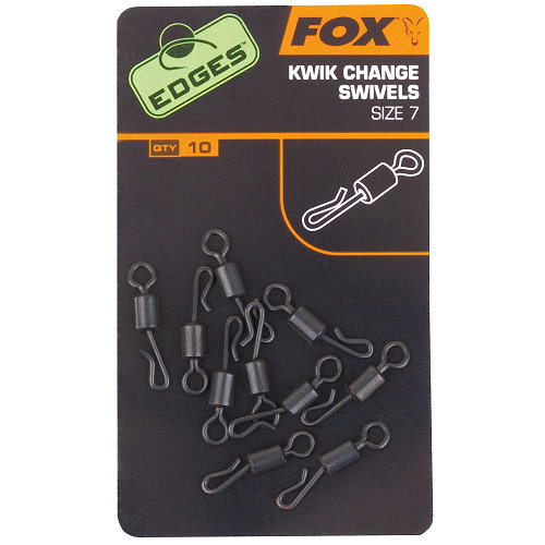 Fox Kwik Change Swivels Sz.7; 10 Pcs