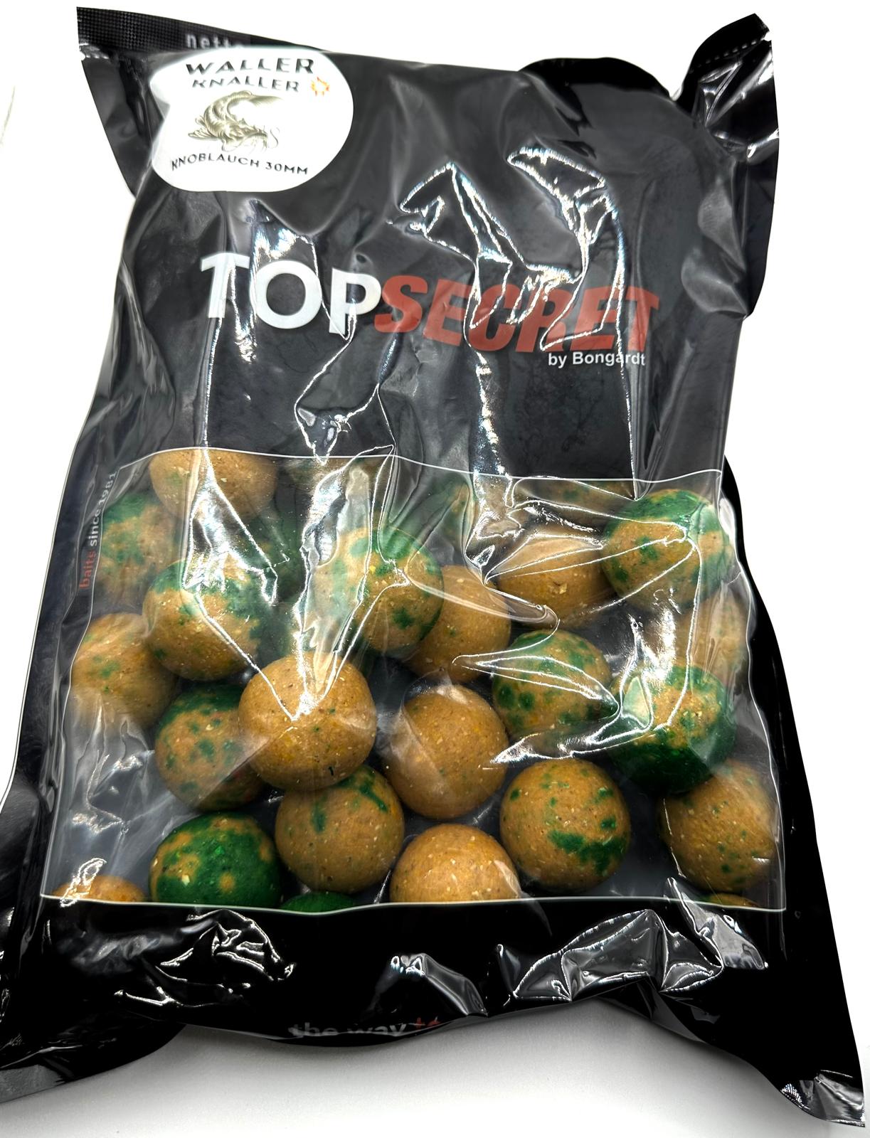 Top Secret Waller Boilies 30 mm Knoblauch