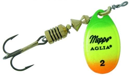 Mepps Aglia Grün / Gelb / Rot Gr. 3