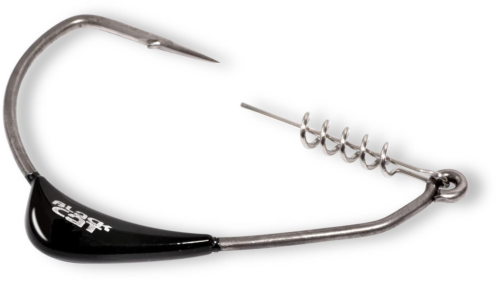 BLACK CAT MEGA-OFFSET-HAKEN DG DG COATING; Sz. 12/0; 10 gr.; Qty. 1