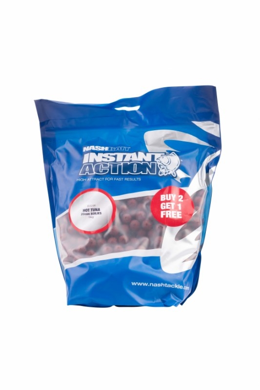NashBait Instant Action Hot Tuna Boilie; 20 mm; 5 kg