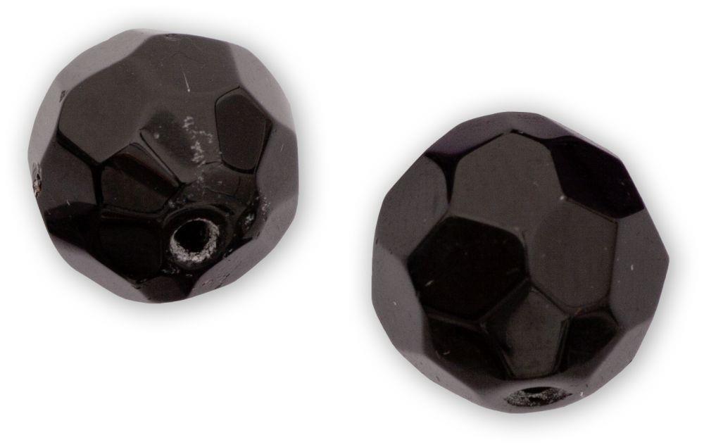 Quantum 4Street Glass Beads Black; 6 mm.; 15 Stück