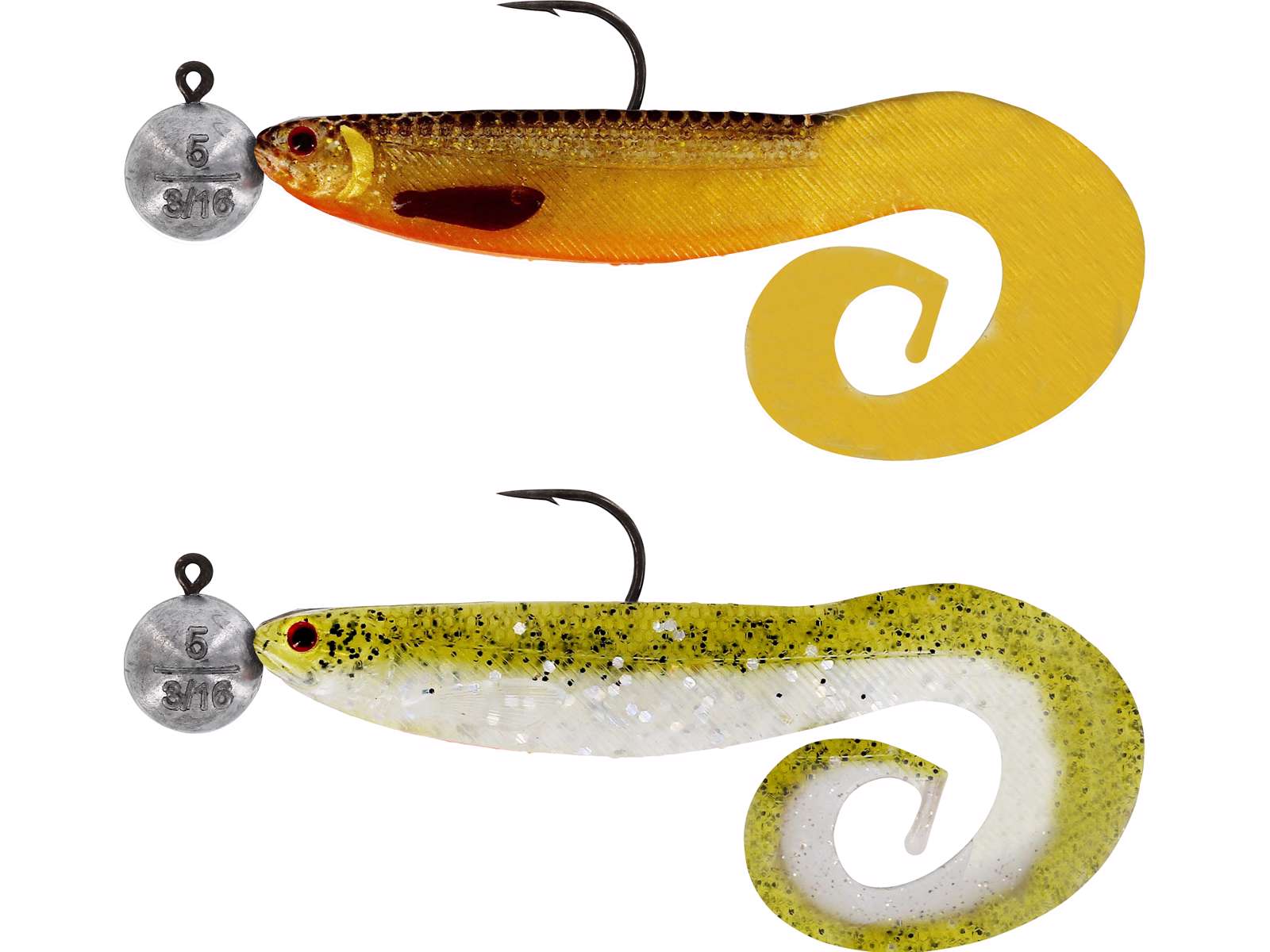 Westin Curlteez Rigged ´n Ready 7cm; 5g Dark Watermix 1