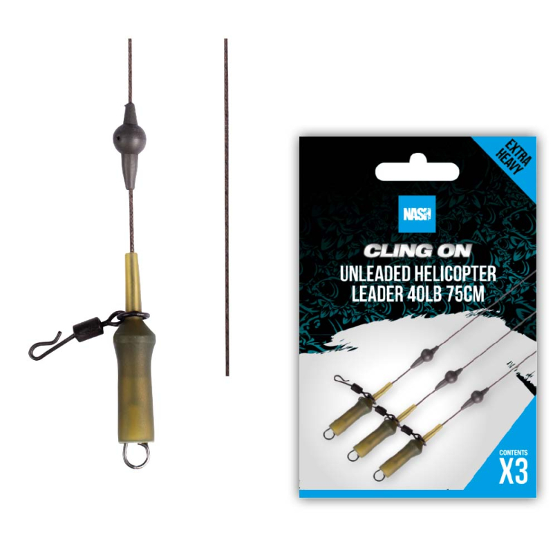 Nash Helicopter Unleaded Leader 75 cm 40 lb