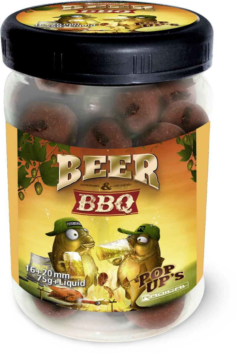 Radical Beer & BBQ Pop Up´s; 16 & 20 mm; 75 g incl. Liquid