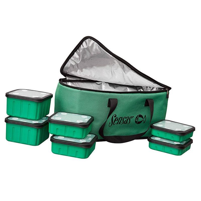 Sensas Classic Ködertasche Sensas mit 6 Boxen