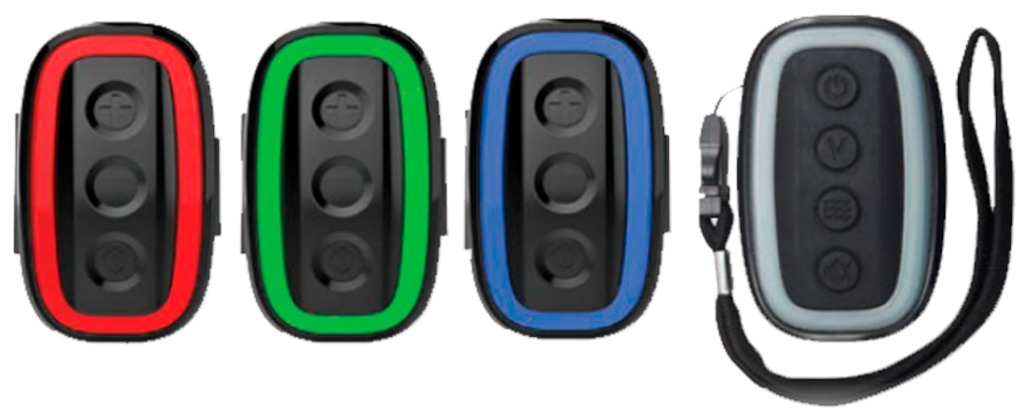 MADCAT Topcat Alarm Set 3 + 1; Red & Green & Blue