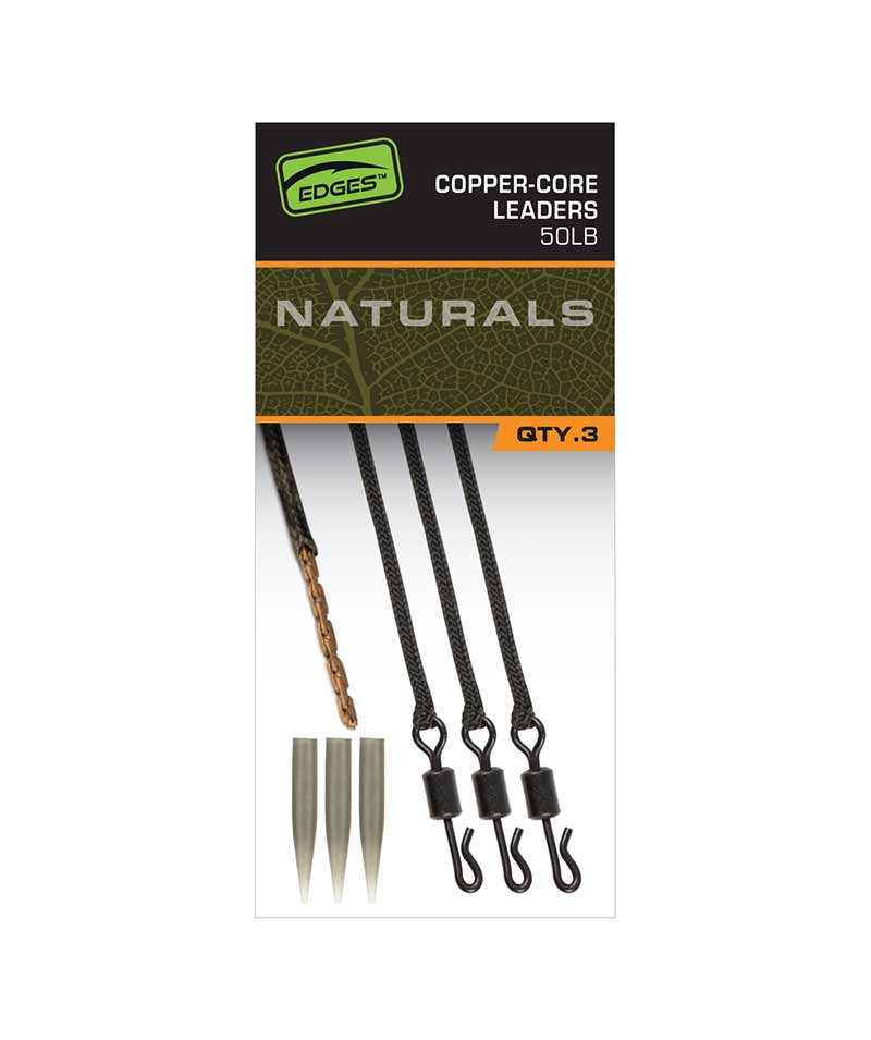 Fox EDGES™ Naturals Copper Core Leaders 50 lb