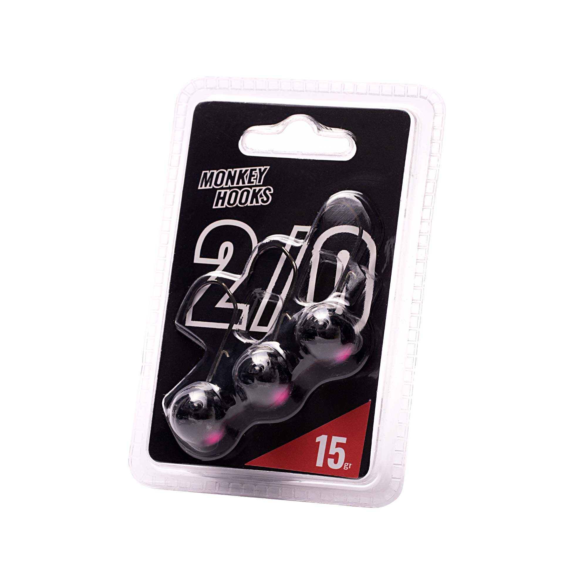 Monkey Lures Monkey Hooks 4/0; Black - Pink 3g