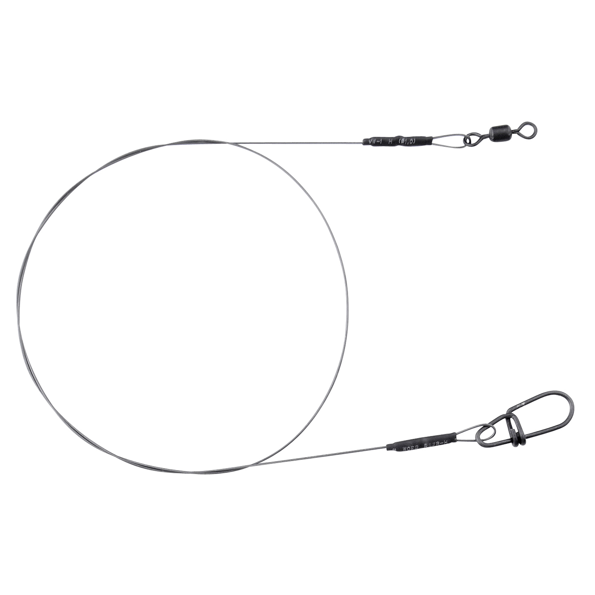 Spro Matte Black Leader Titanium Wire; 40 cm; 15 Kg.; Qty. 1