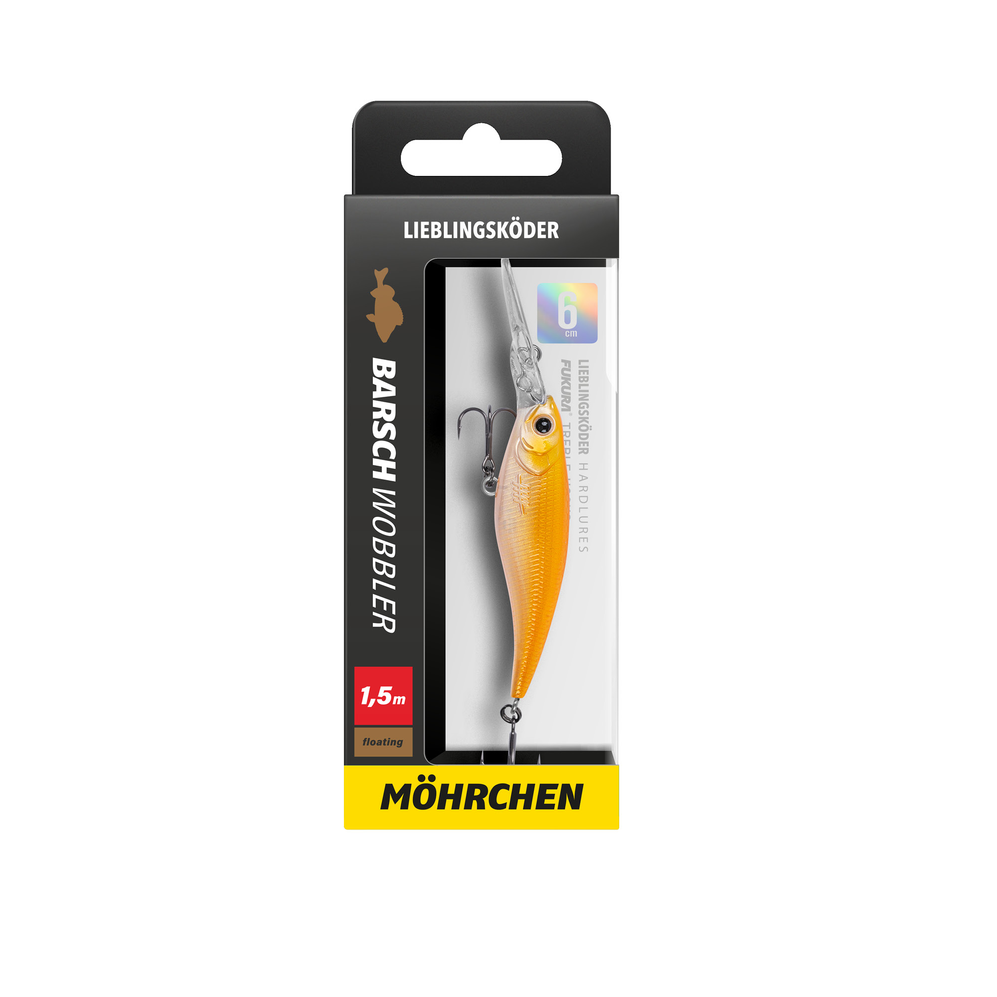 Lieblingsköder Barsch Wobbler Möhrchen