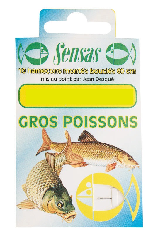 Sensas Gros Poissons Feederhaken; Gr. 16; 0,12 mm; 100 cm