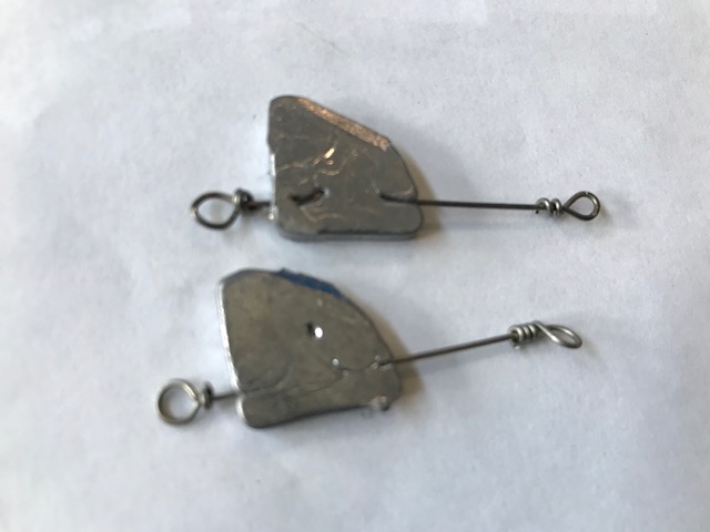 Spinnstange / Vorschaltblei; 8 gr. 2 Stück