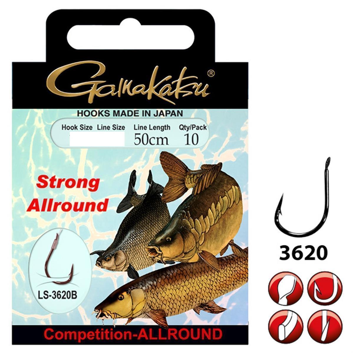 Gamakatsu Competition-Allround Strong LS3620 Bronze 50 cm # 12 / 0,22 mm