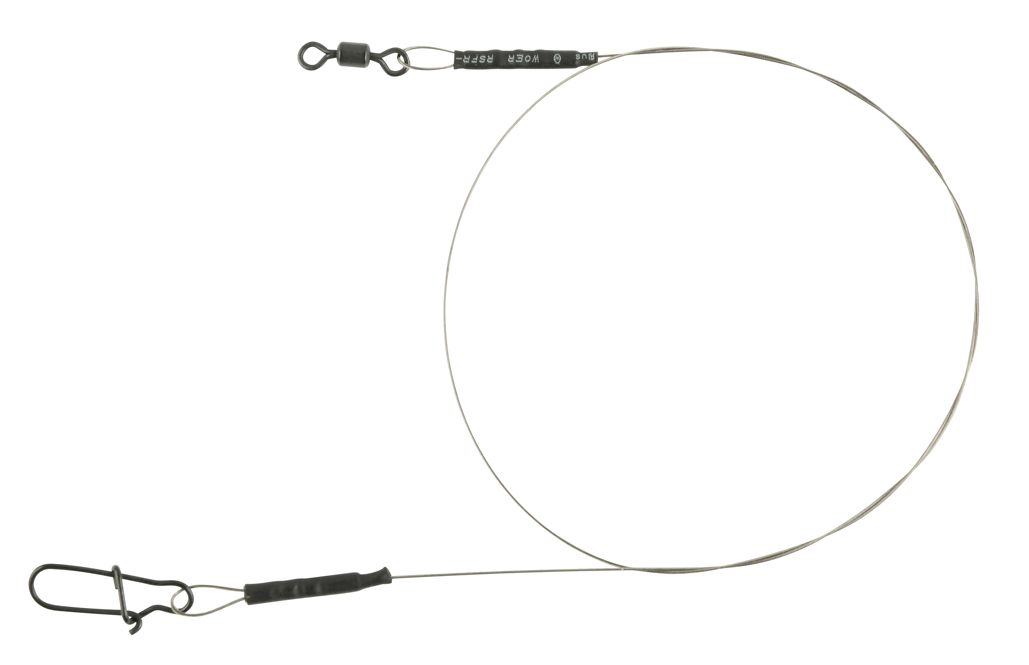 Spro Matte Black Leader 1 x 19 Wire Leader; 40 cm; 14 Kg.; Qty. 2