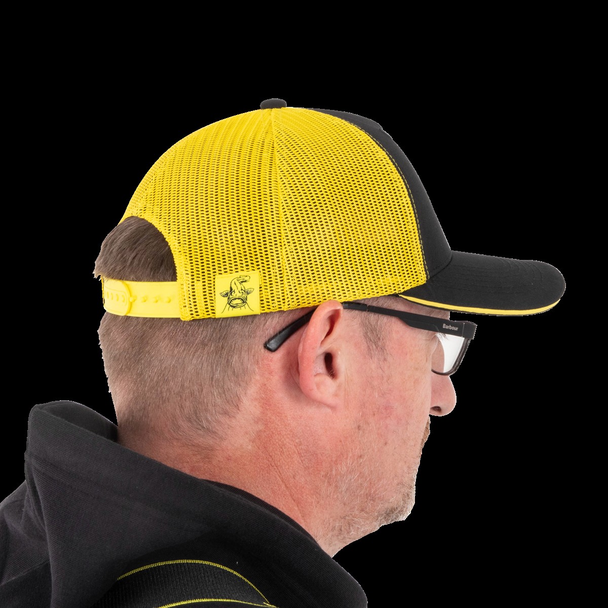 Black Cat Black & Yellow Trucker Cap Black Cat Black & Yellow Trucker Cap
