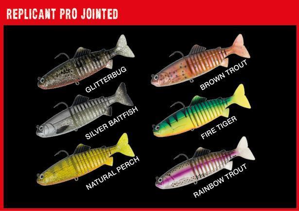 Fox Rage Pro Jointed Replicant; Livebait Action; L: 23 cm; 150 g; Glitterburg
