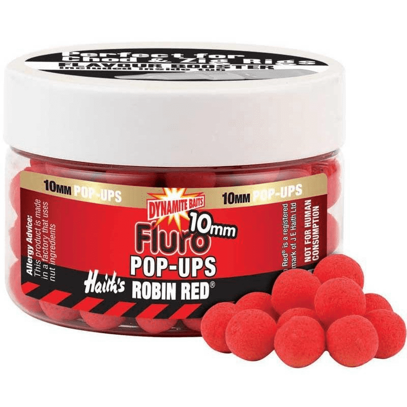 Dynamite Baits Pop-Ups & Dumbles; Robin Red; 10 Mm