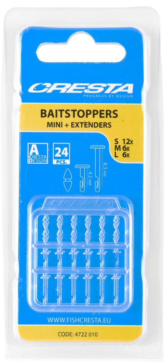 Cresta Bait Stopper Mini + Extenders; 24 Stück