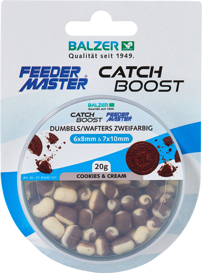 Balzer Feeder Master zweifarbige Dumbells, 6x8 und 7x10 mm gemischt