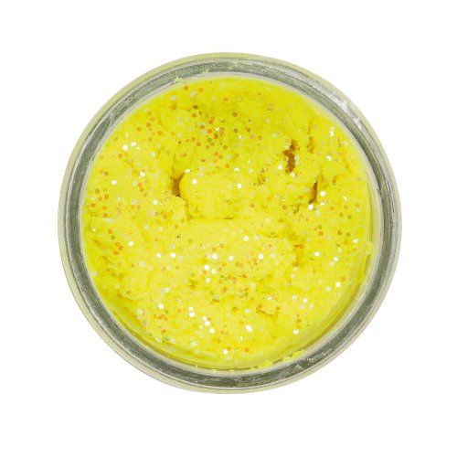 Berkley PowerBait Natural Glitter Trout Bait; Sunshine Yellow Fish Pellets; 50 gr. Berkley PowerBait Natural Glitter Trout Bait; Sunshine Yellow Fish Pellets; 50 gr.