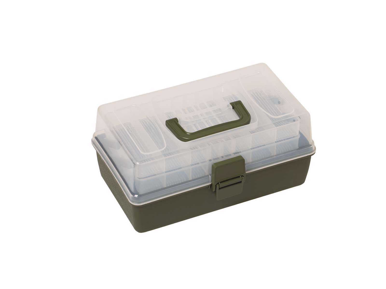 Kinetic Tackle Box 3 Drawers M /Clear/Green