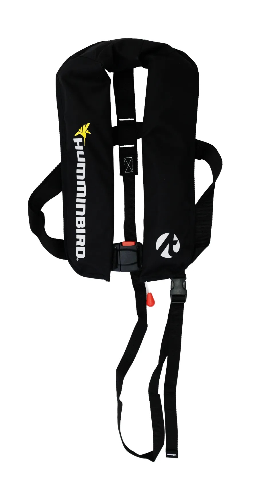 Allroundmarin Automatik Rettungsweste 150N mit Waistbelt UM System, Humminbird Logo Schwarz